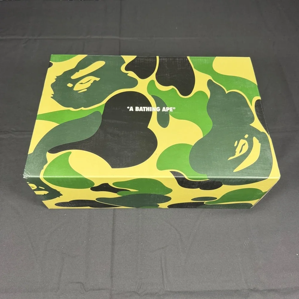 A Bathing Ape BAPE SK8 Sta Gray Hairy Suede Sneakers 1K80191312 Mens Size 9